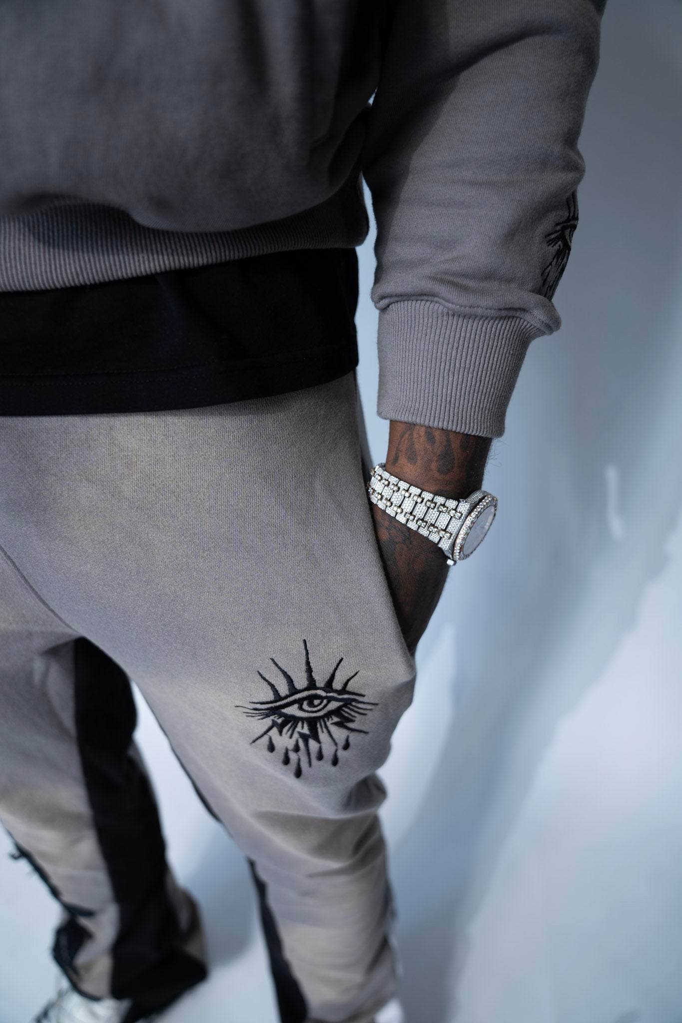 Gray MOBFIA Pullover Hoodie