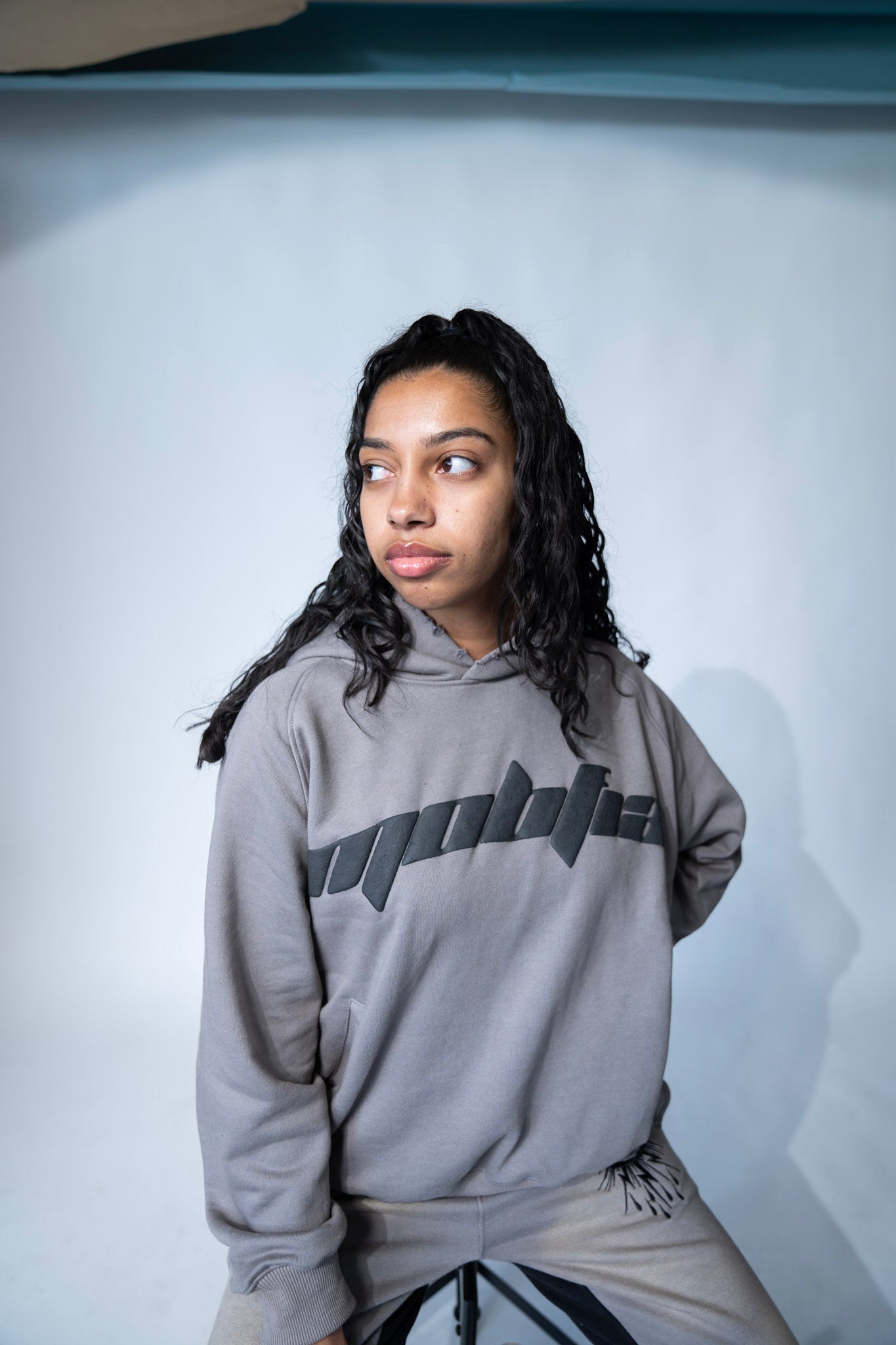 Gray MOBFIA Pullover Hoodie