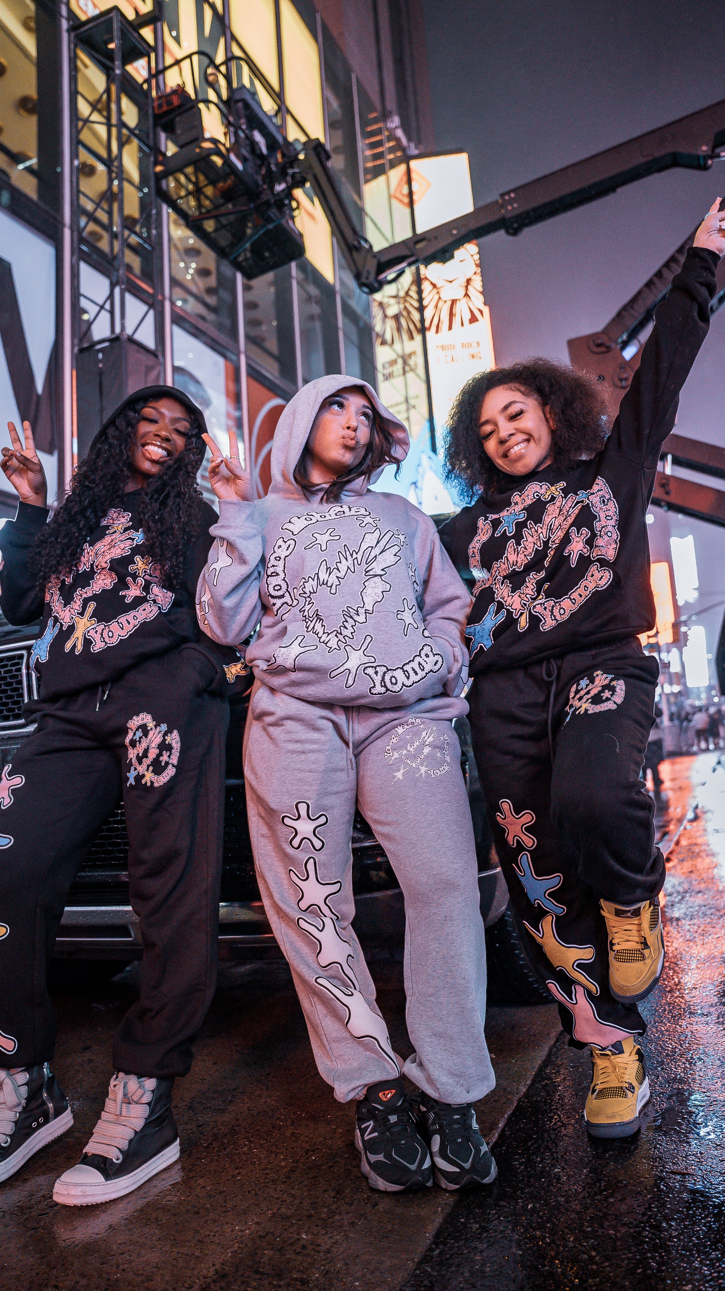 Sp5der Pink Star Struck Hoodie