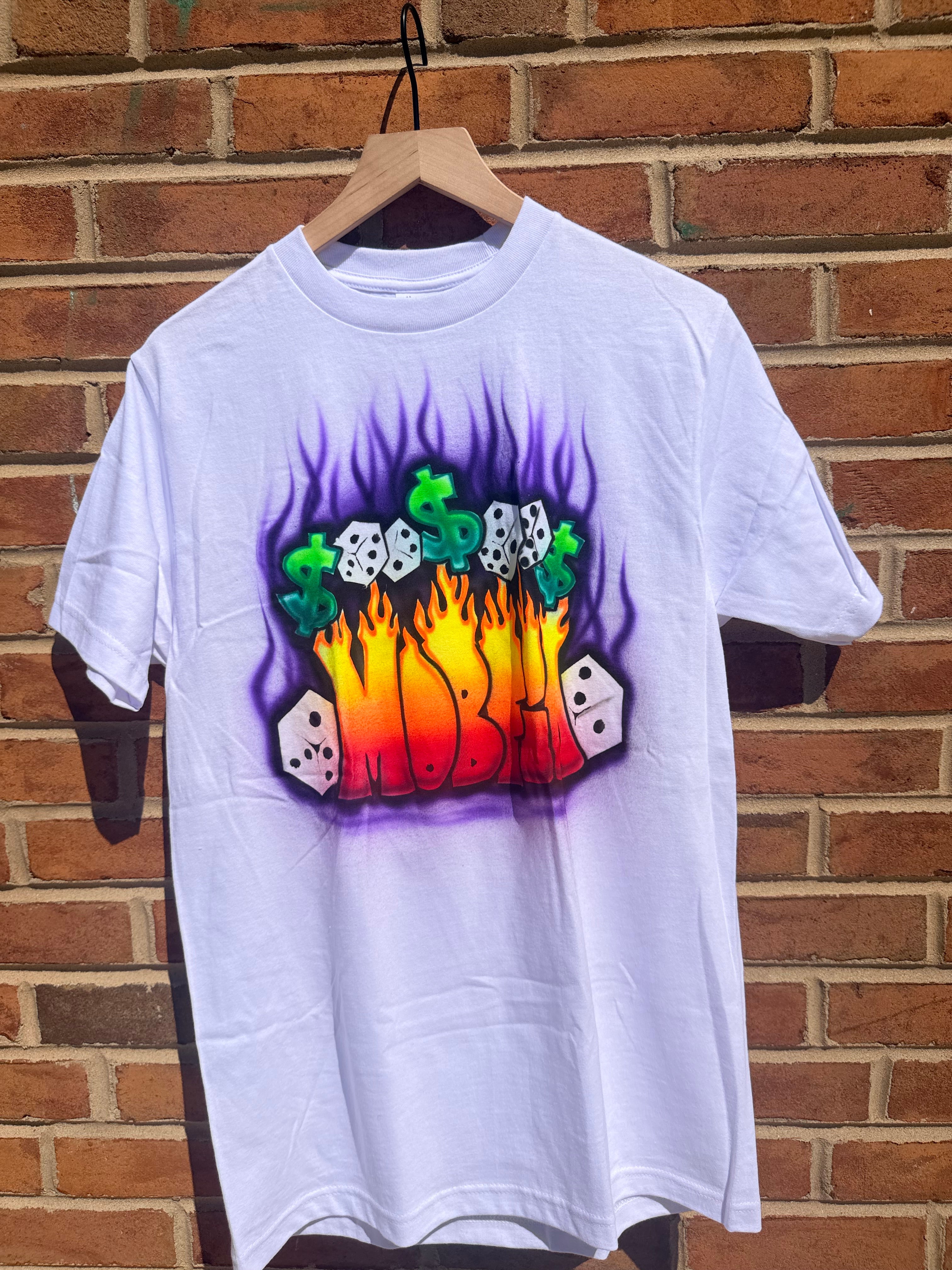 Mobfia air sprayed Tee