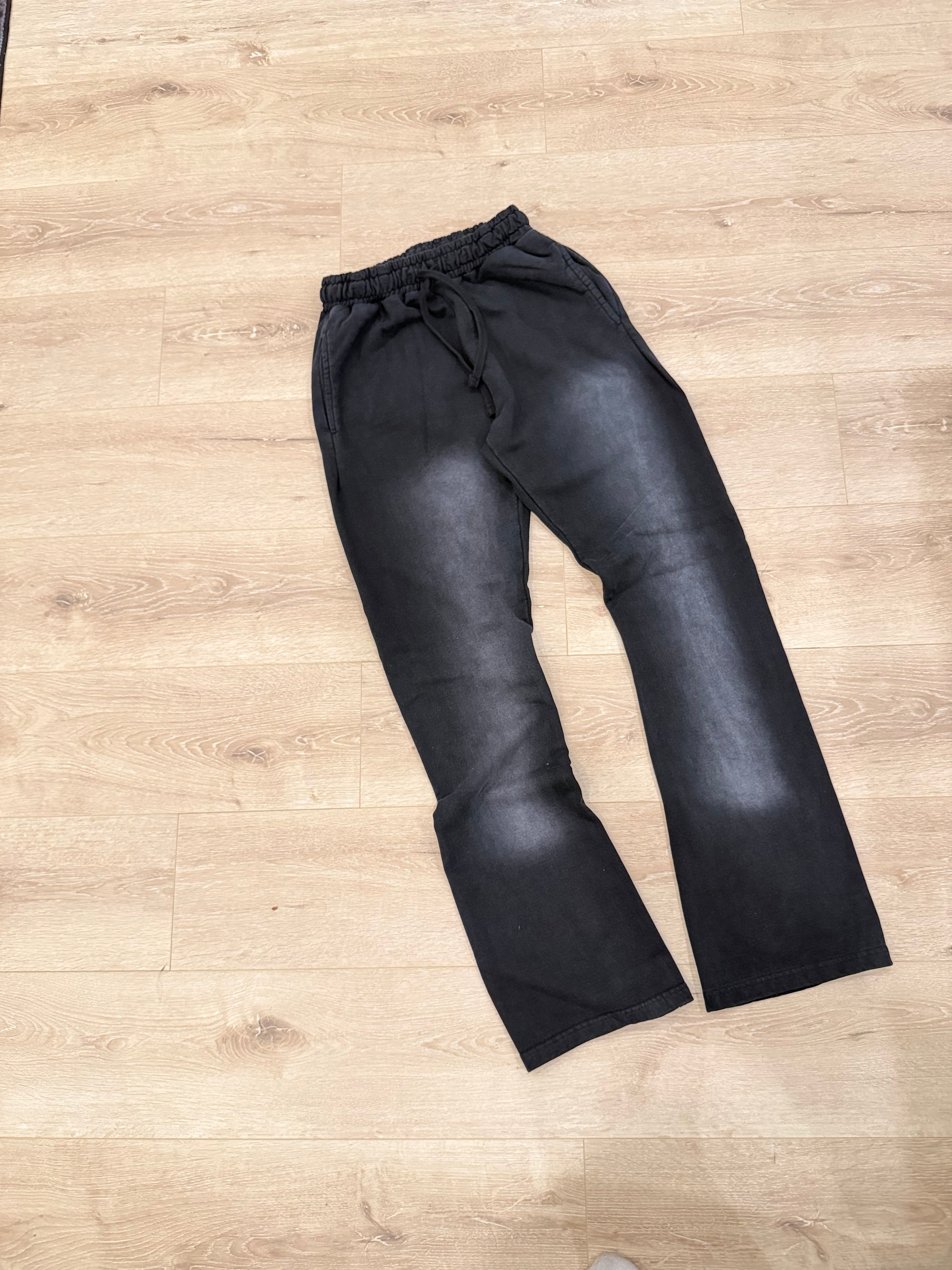 black flared pants