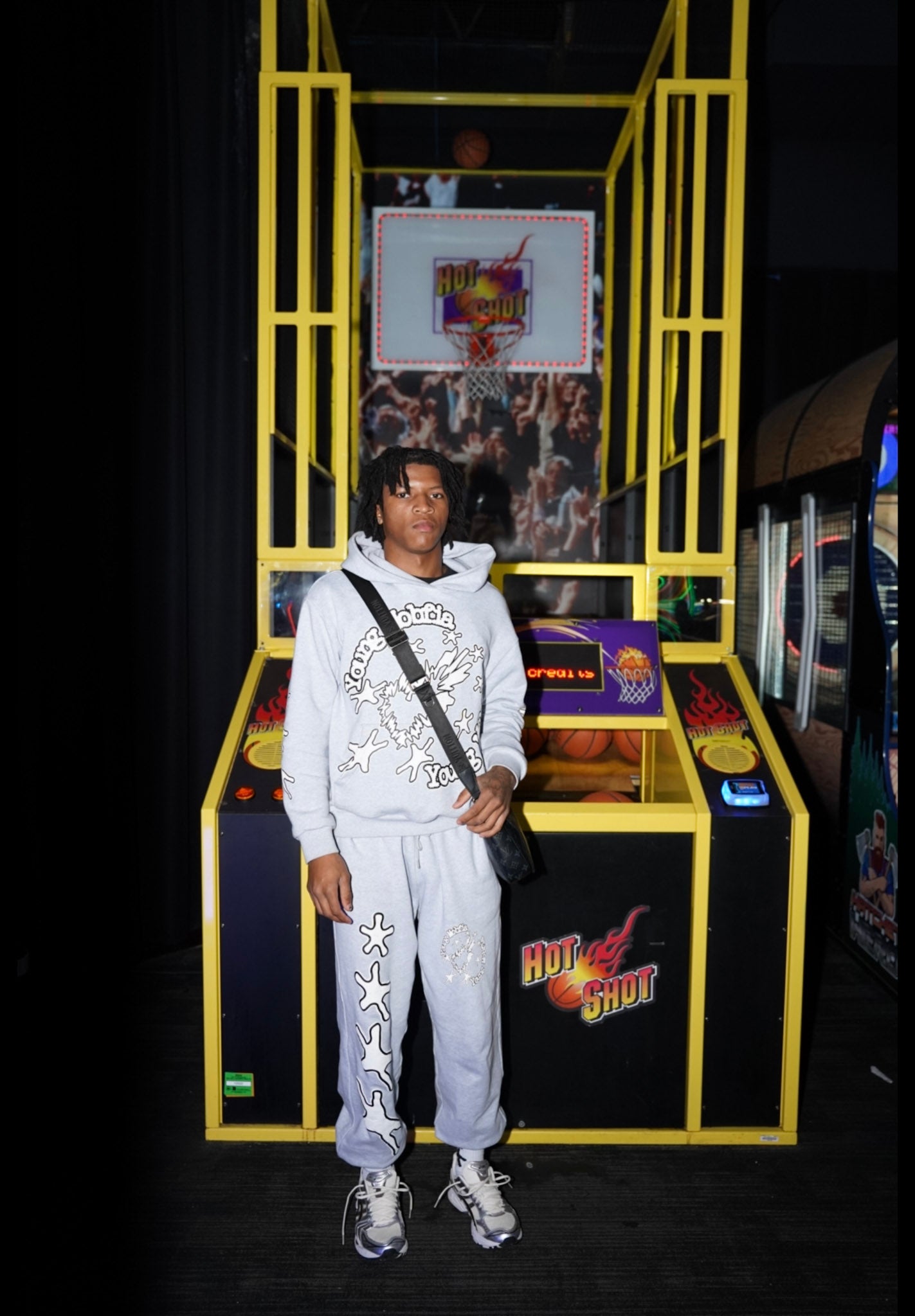 Gray Star Struck Hoodie