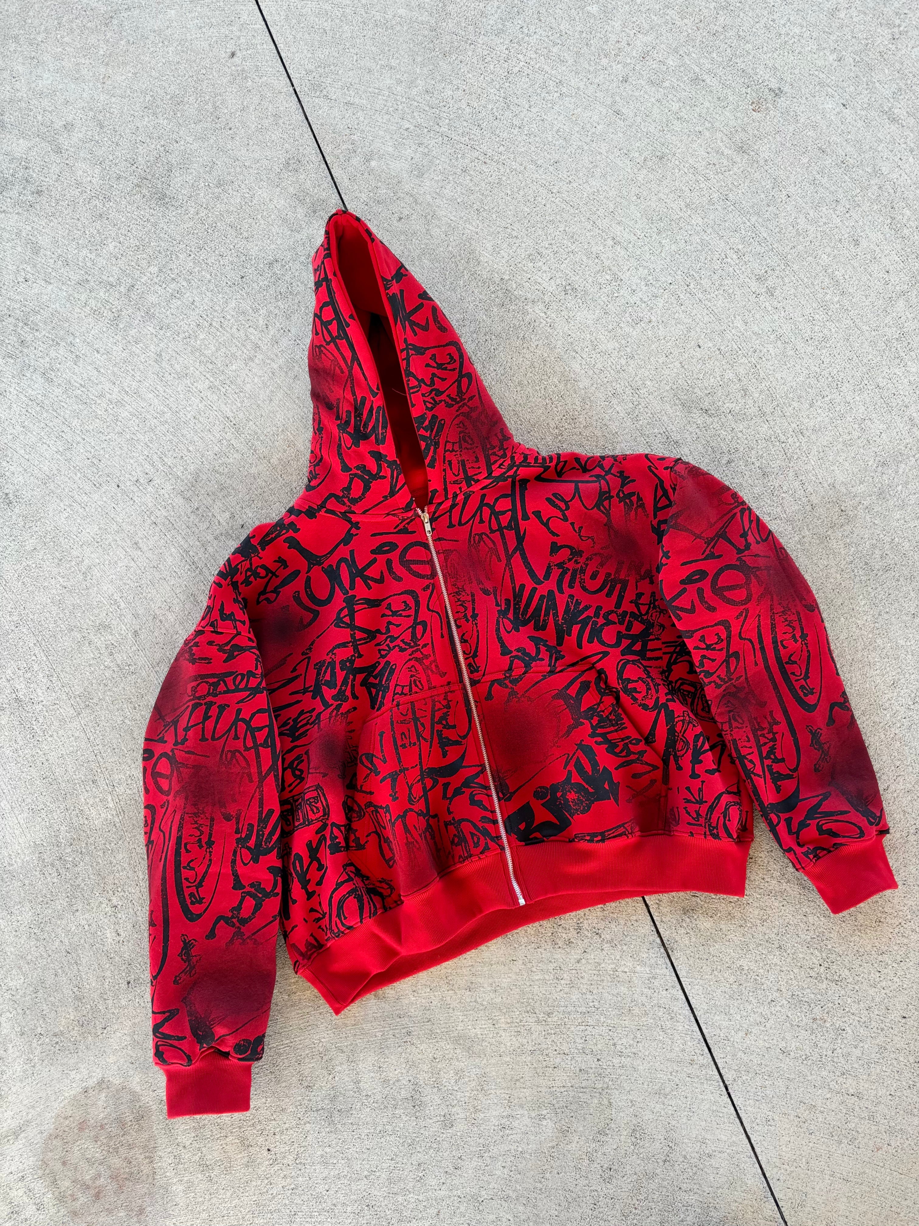 Red richjunkies zipup