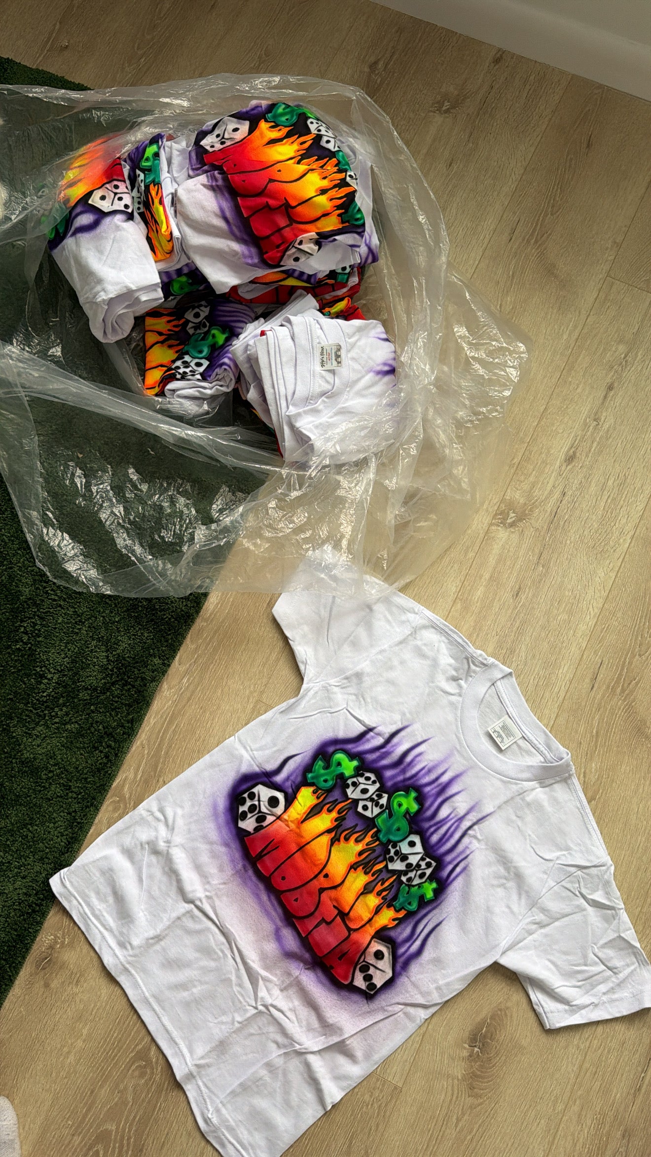 Mobfia air sprayed Tee