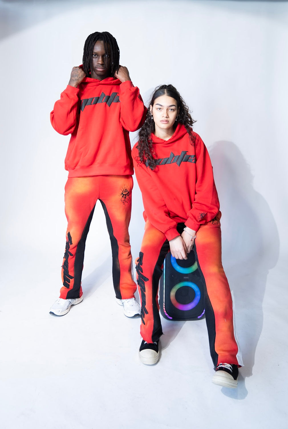 Red MOBFIA Pullover Hoodie