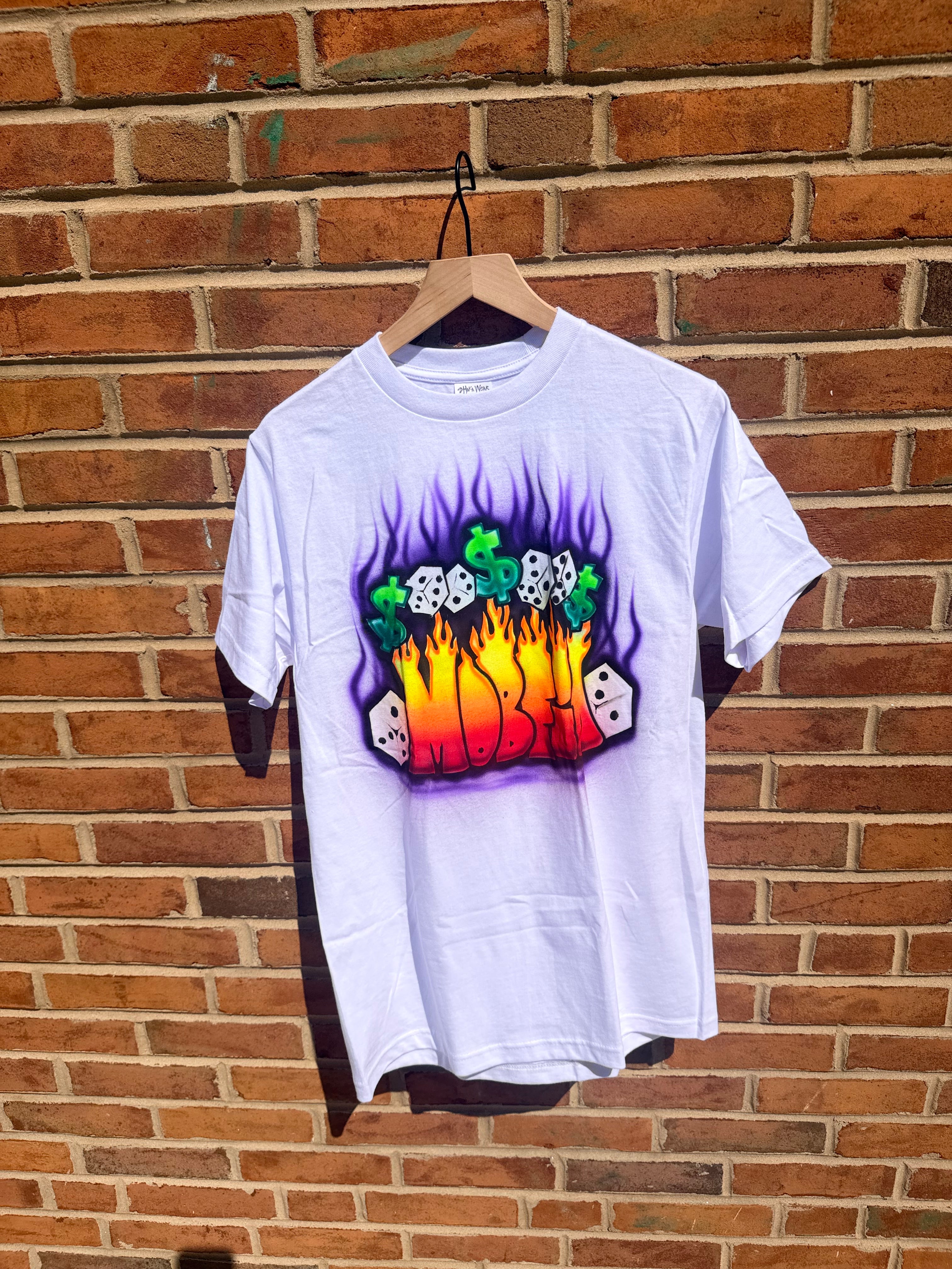 Mobfia air sprayed Tee