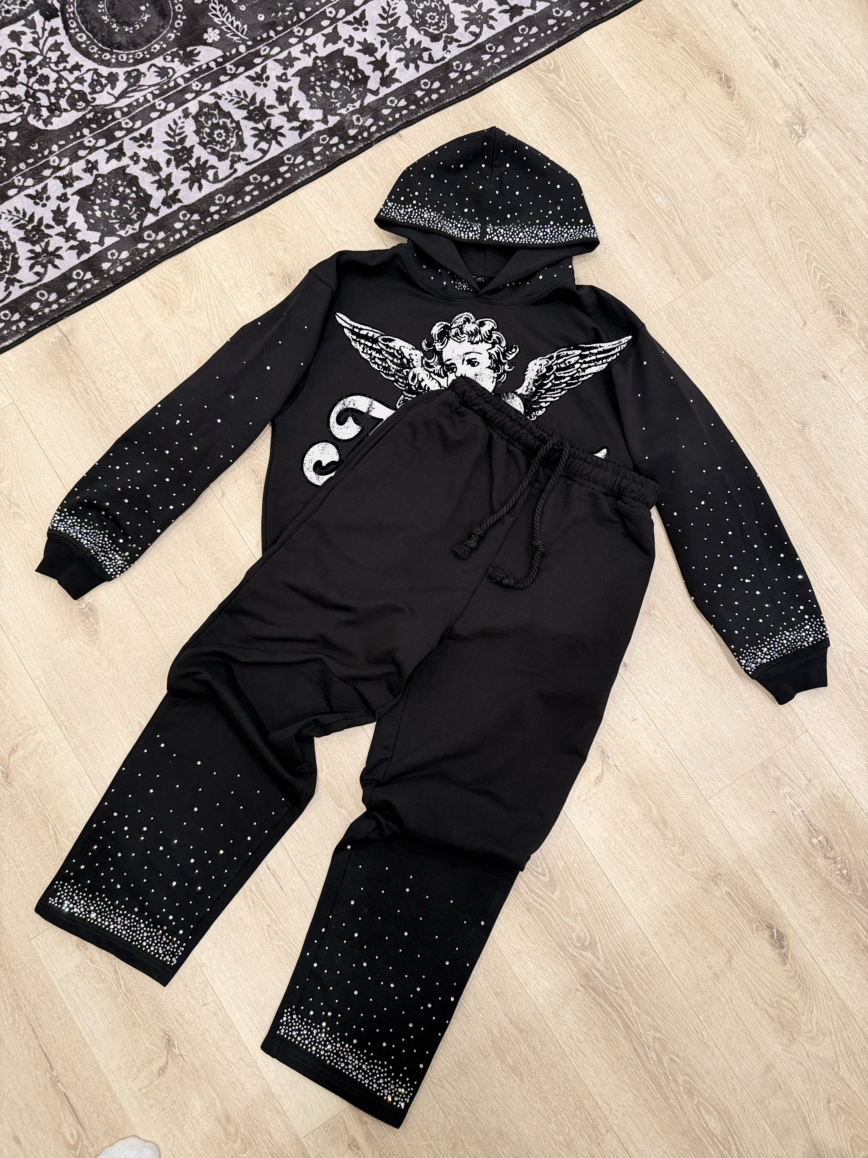 Mobfia Cupid Rhinestone hoodie