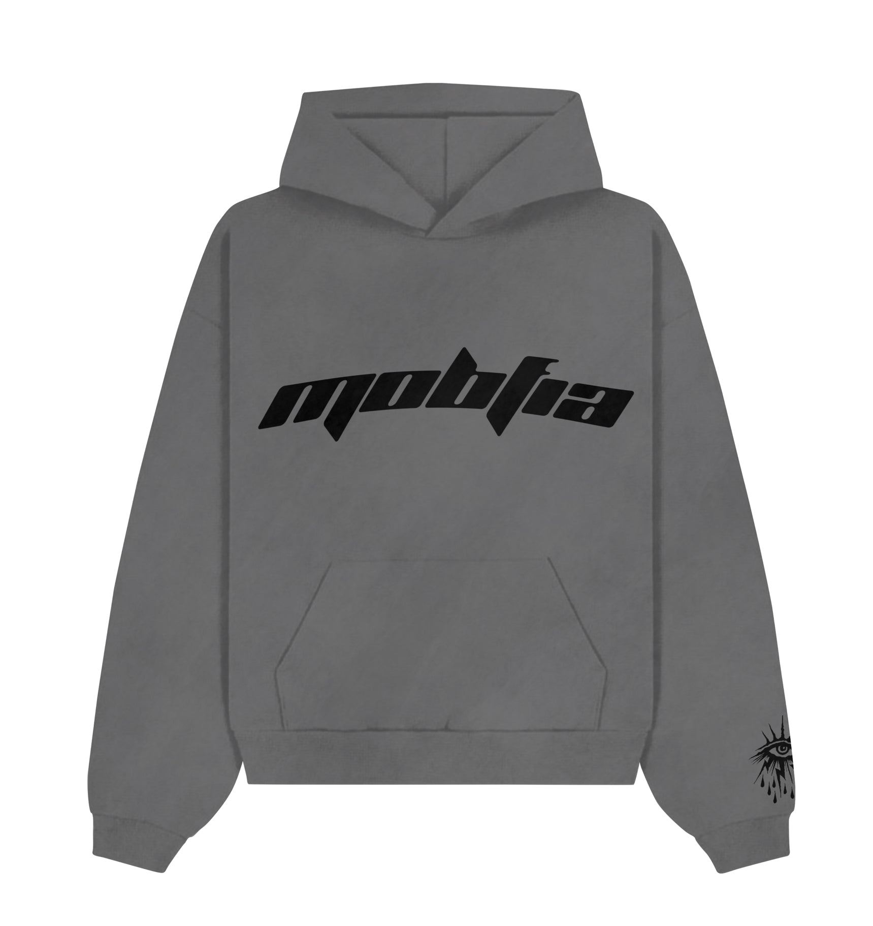 Gray MOBFIA Pullover Hoodie