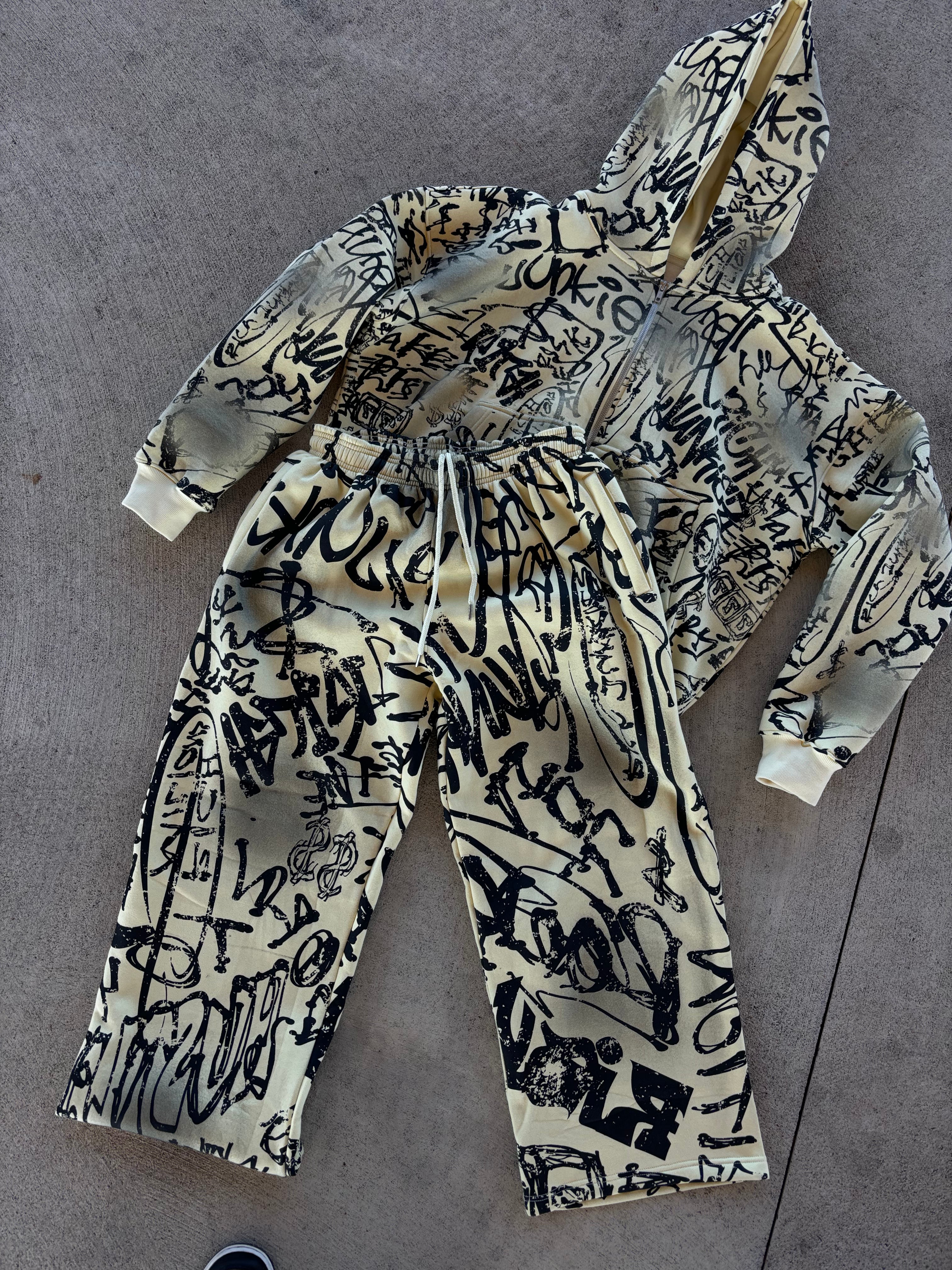 Cream richjunkies  flare pants