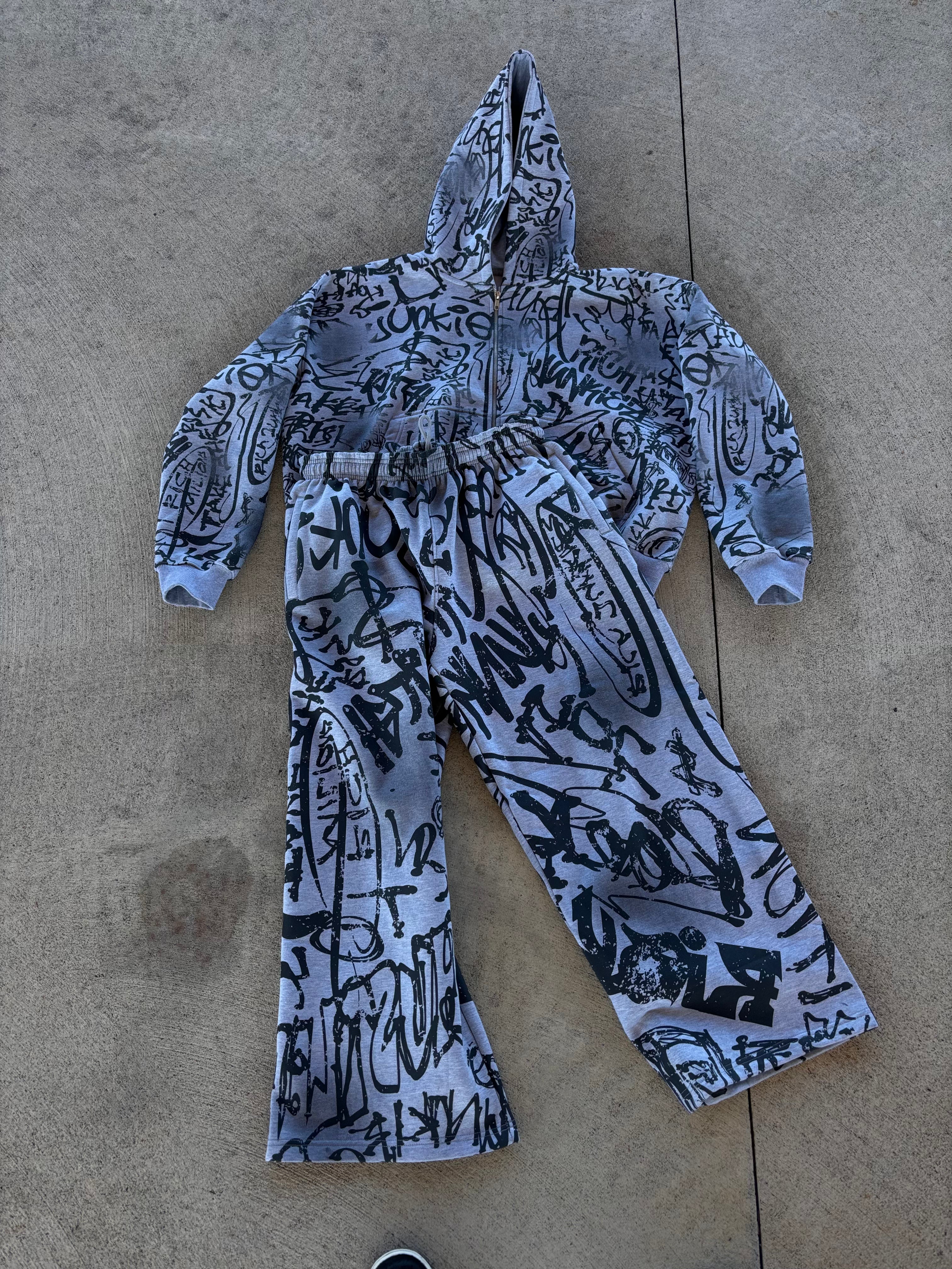 Gray richjunkies flare pants