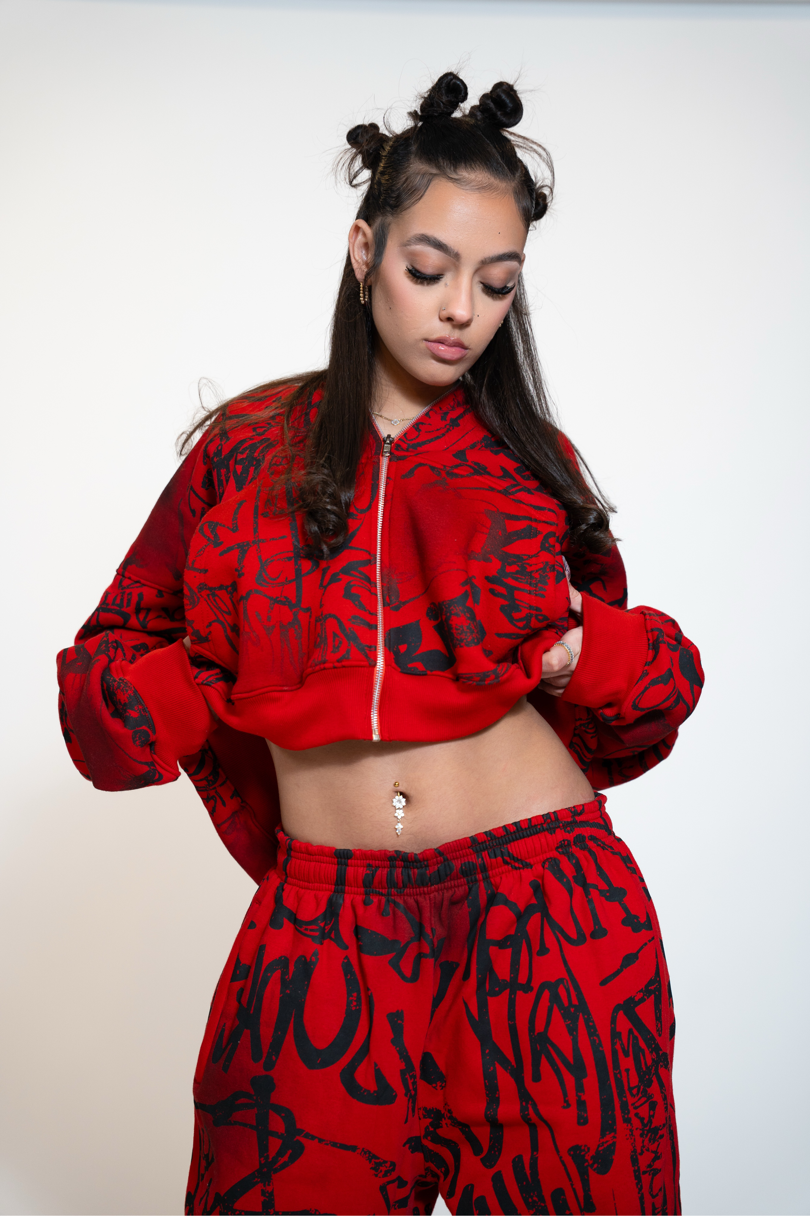 Red richjunkies zipup